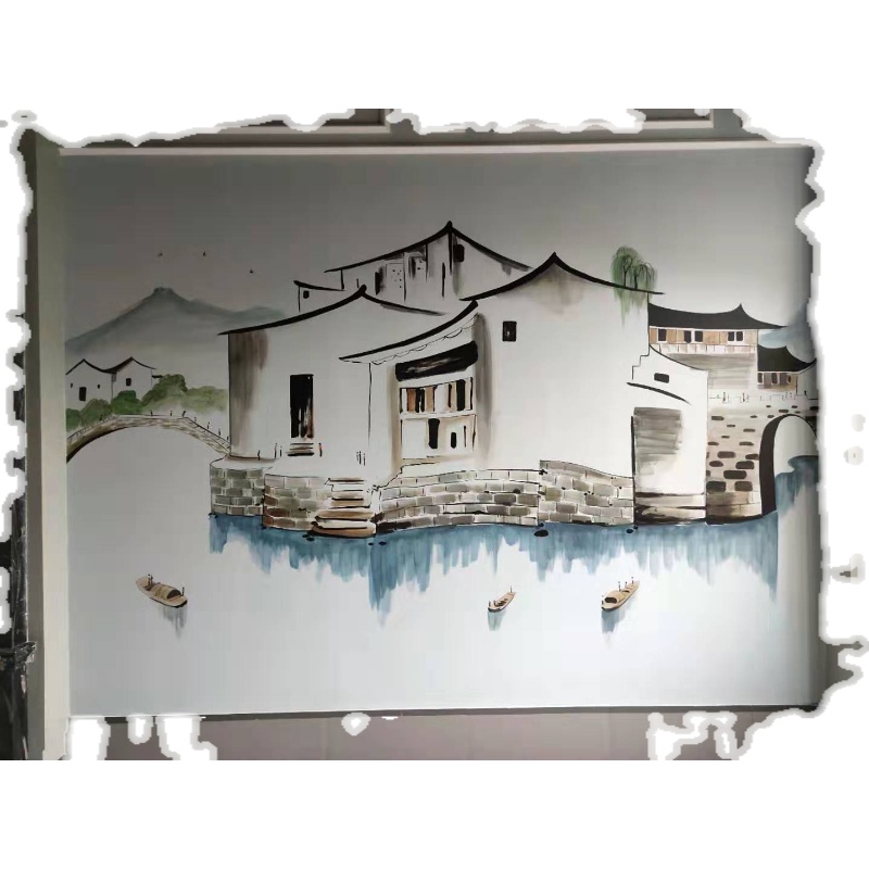 新農(nóng)村鄉(xiāng)鎮(zhèn)人居環(huán)境美麗鄉(xiāng)村振興墻體彩繪手繪墻畫主題墻繪畫
